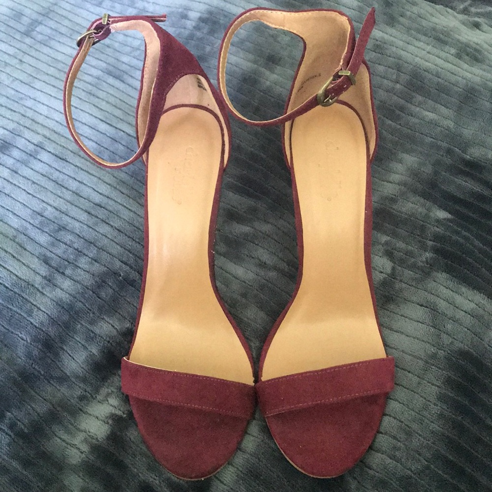 Burgundy Charlotte Russe Heels